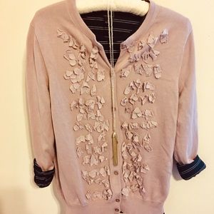 2 for 1! DownEast Basics cardigan + Ann Taylor top